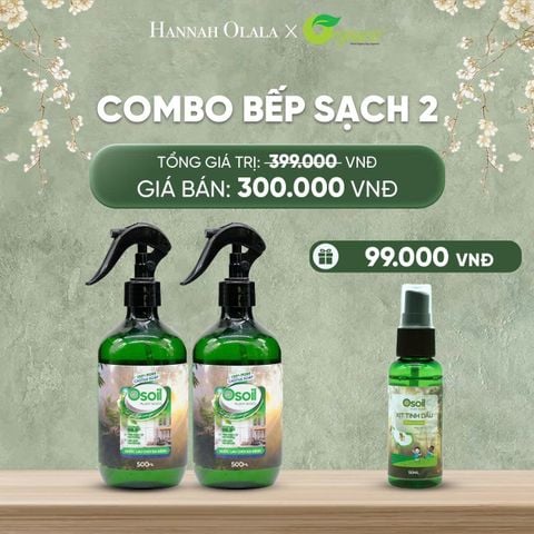  DEAL 30: COMBO BẾP SẠCH NƯỚC LAU CHÙI ĐA NĂNG VÀ NƯỚC RỬA CHÉN 