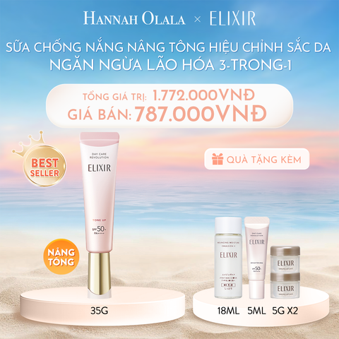  C506_DEAL 7: SỮA CHỐNG NẮNG NÂNG TÔNG ELIXIR DAY CARE REVOLUTION TONE UP 35ML 