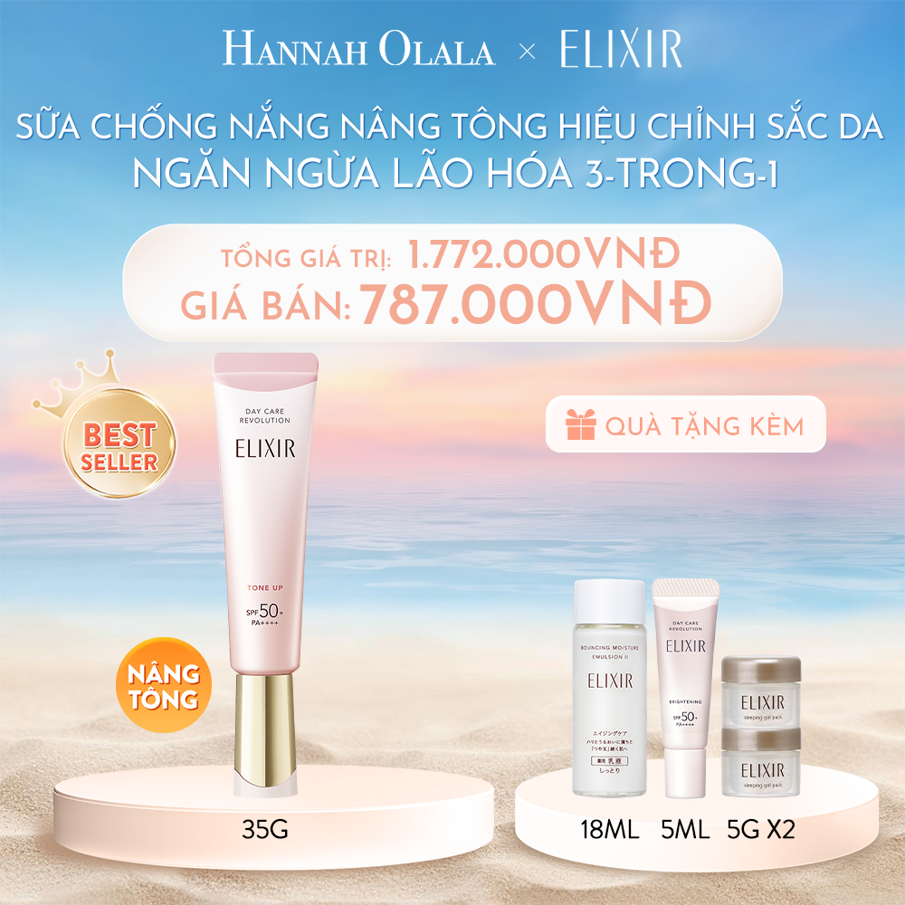  C506_DEAL 7: SỮA CHỐNG NẮNG NÂNG TÔNG ELIXIR DAY CARE REVOLUTION TONE UP 35ML 