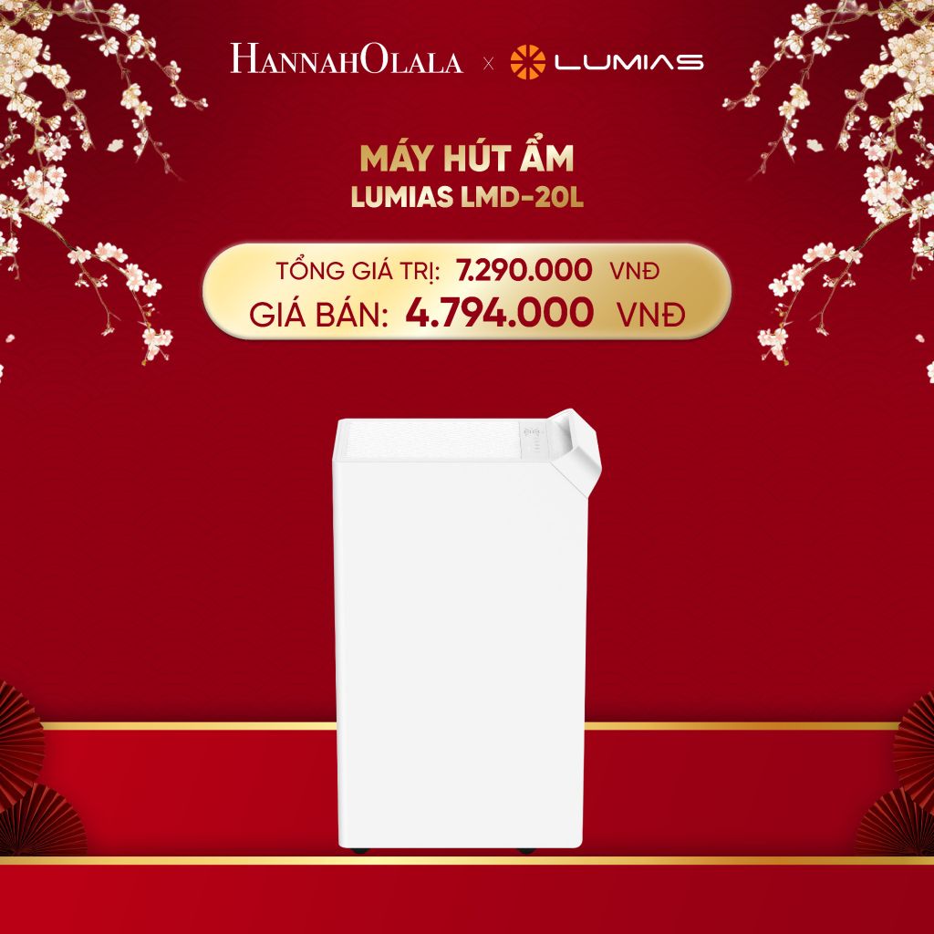  DEAL 31: MÁY HÚT ẨM LUMIAS LMD-20L - 20L/NGÀY, 20–40m² 