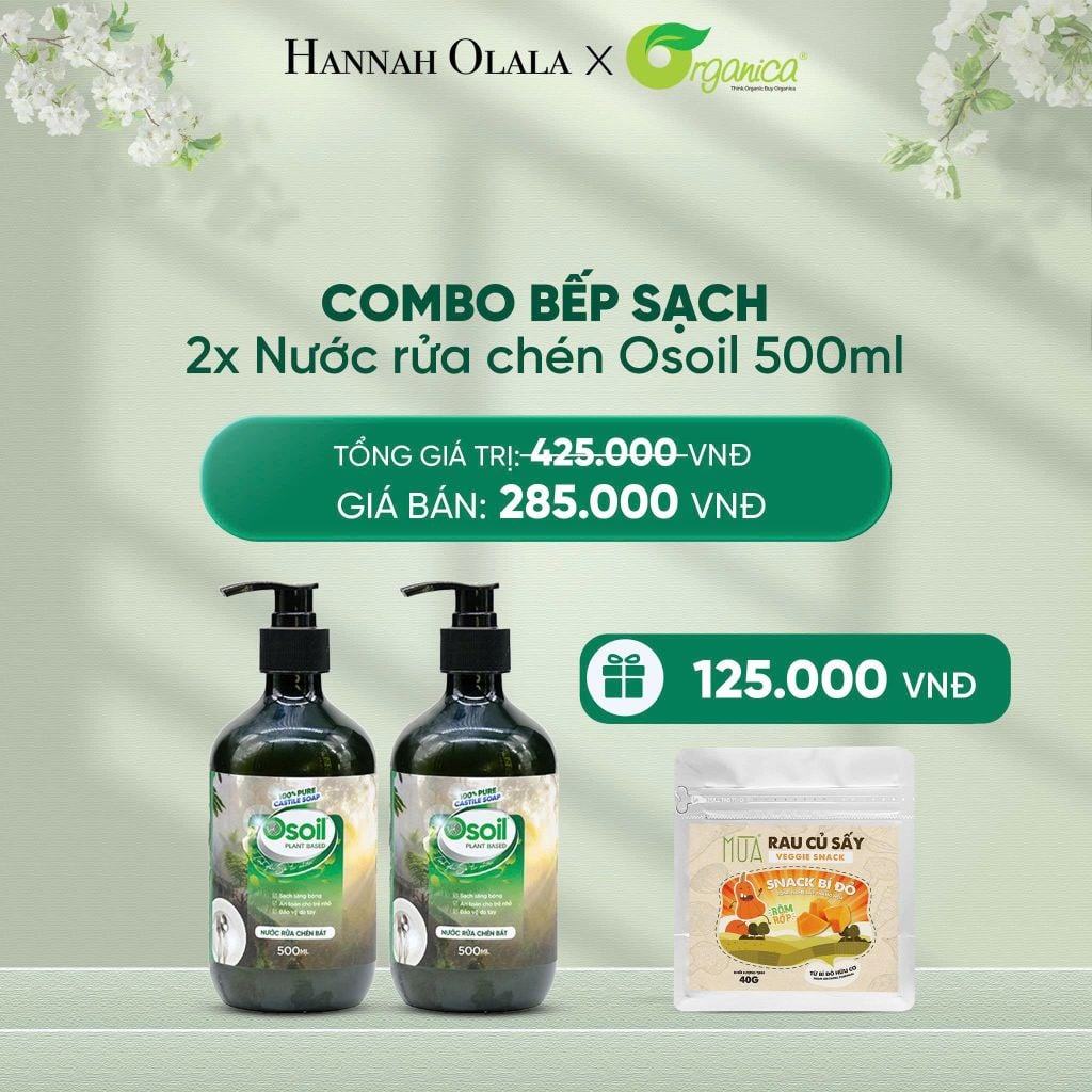  DEAL 30: COMBO BẾP SẠCH NƯỚC LAU CHÙI ĐA NĂNG VÀ NƯỚC RỬA CHÉN 