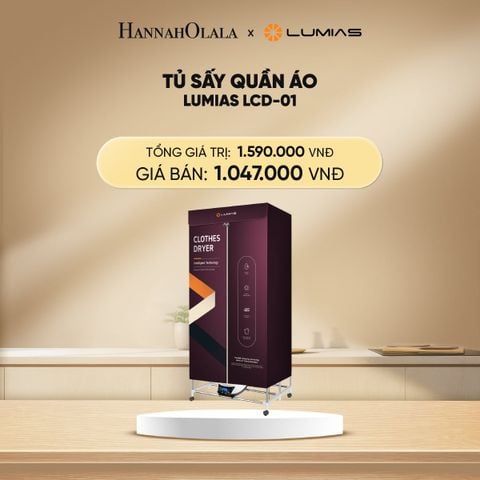 DEAL 32: TỦ SẤY QUẦN ÁO LUMIAS LCD-01 - 1500W, 8KG 