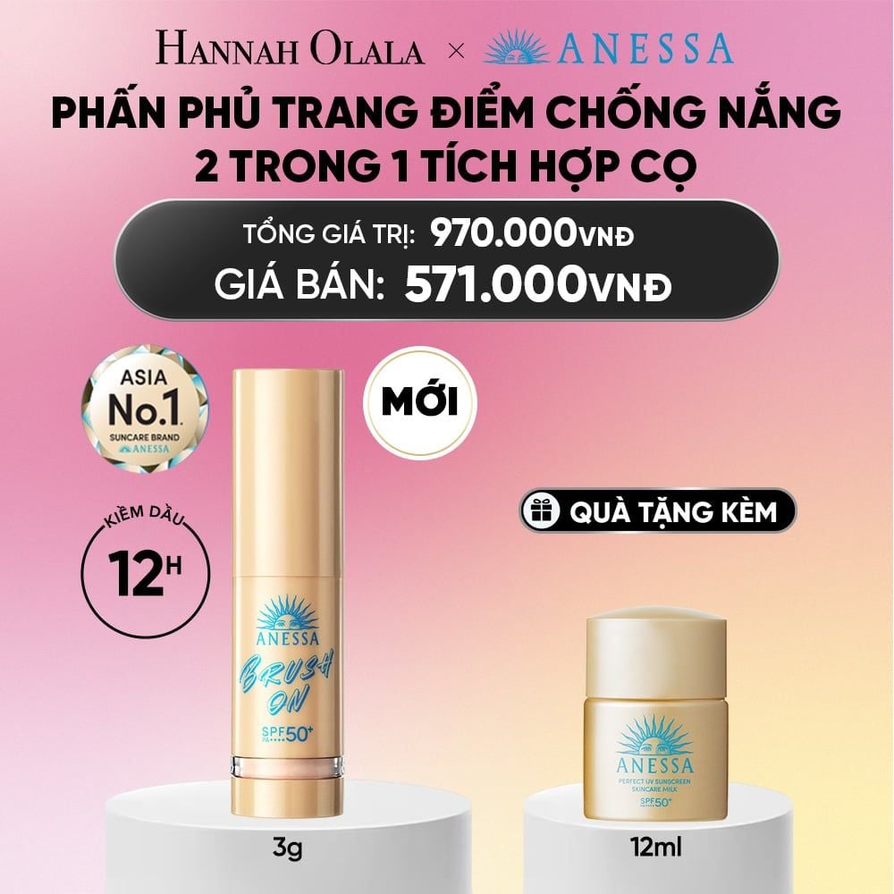  [MỚI] PHẤN PHỦ TRANG ĐIỂM CHỐNG NẮNG 2-TRONG-1 TÍCH HỢP CỌ̣ - DEAL 32 - A3511 