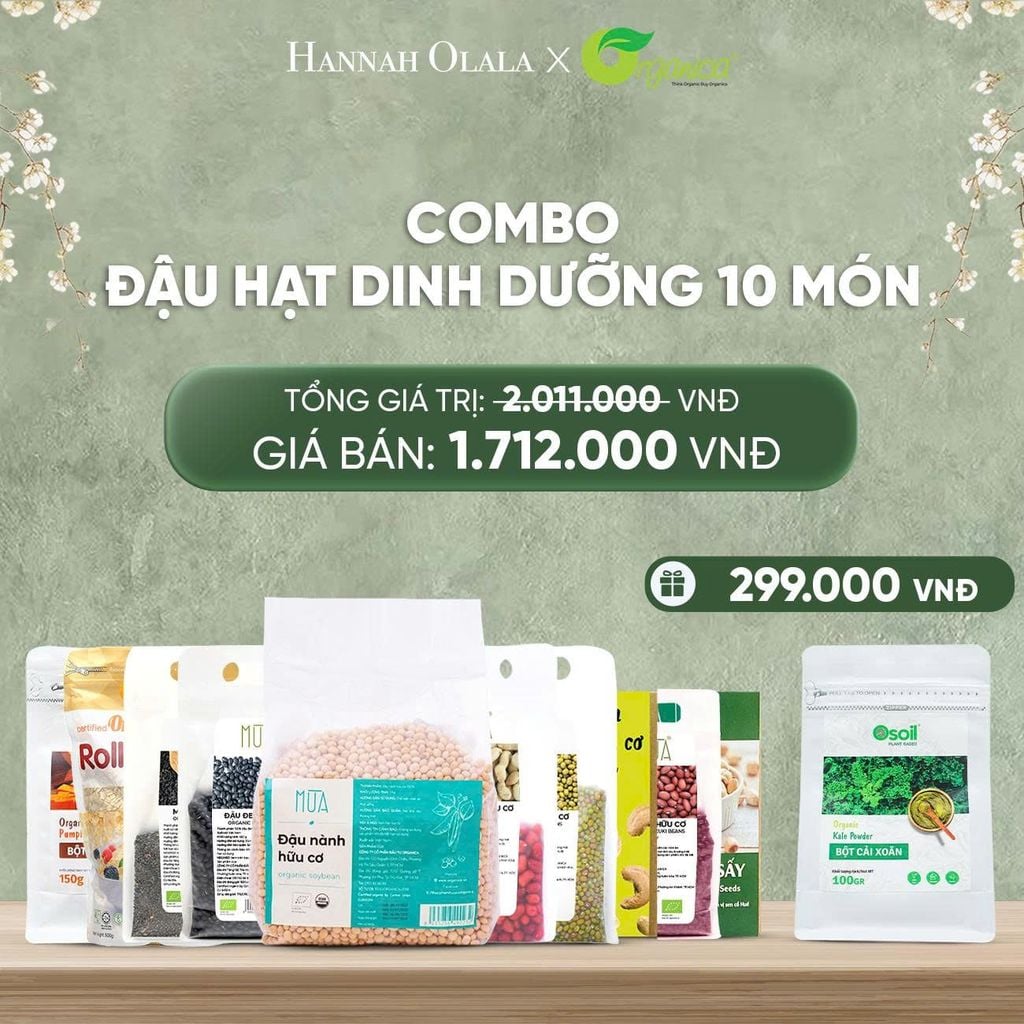  DEAL 32: COMBO ĐẬU HẠT DINH DƯỠNG 10 MÓN 