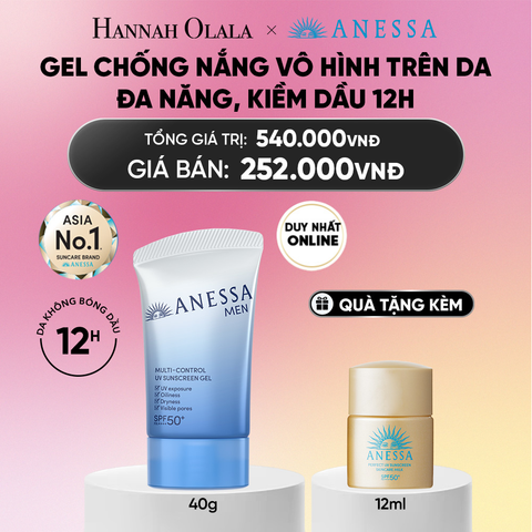  [MỚI] GEL CHỐNG NẮNG DƯỠNG DA KIỀM DẦU ĐA NĂNG DÀNH CHO NAM ANESSA MULTI-CONTROL UV SUNSCREEN GEL SPF50+ PA++++ 40G - DEAL 33 - A3510 