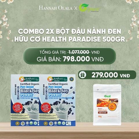  DEAL 34: BỘT ĐẬU NÀNH ĐEN HỮU CƠ HEALTH PARADISE 
