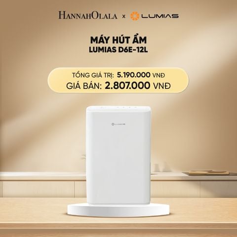  DEAL 34: MÁY HÚT ẨM LUMIAS D6E-12L - 25m² 