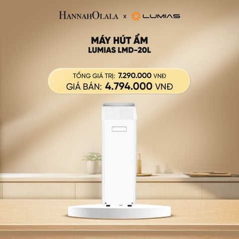  DEAL 35: MÁY HÚT ẨM LUMIAS LMD-20L - 20L/NGÀY, 20–40m² 