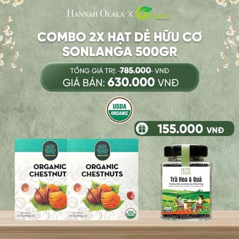  DEAL 35: COMBO 2 HẠT DẺ HỮU CƠ SONLANGA 500GR 