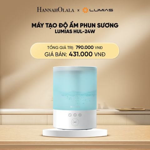  DEAL 36: MÁY TẠO ĐỘ ẨM PHUN SƯƠNG LUMIAS HUL-24W (ĐÈN NGỦ 7 MÀU) 