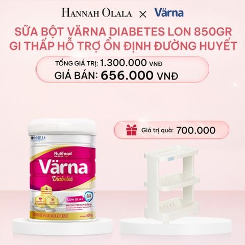  E393_DEAL 3 SỮA BỘT VARNA DIABETES LON 850G - HỖ TRỢ ỔN ĐỊNH ĐƯỜNG HUYẾT 