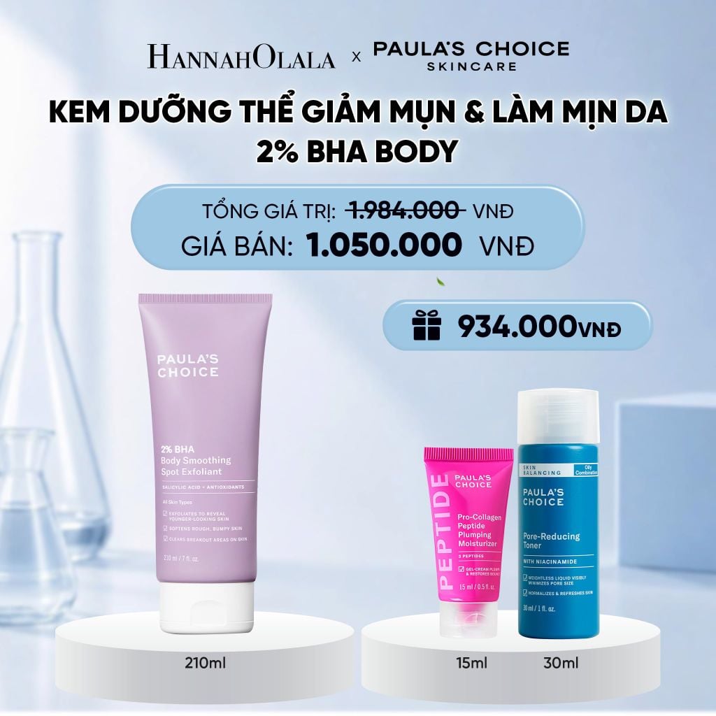  KEM DƯỠNG THỂ GIÚP LOẠI BỎ TẾ BÀO DA CHẾT VÀ MỀM MỊN DA 2% BHA 210ML - DEAL 3 