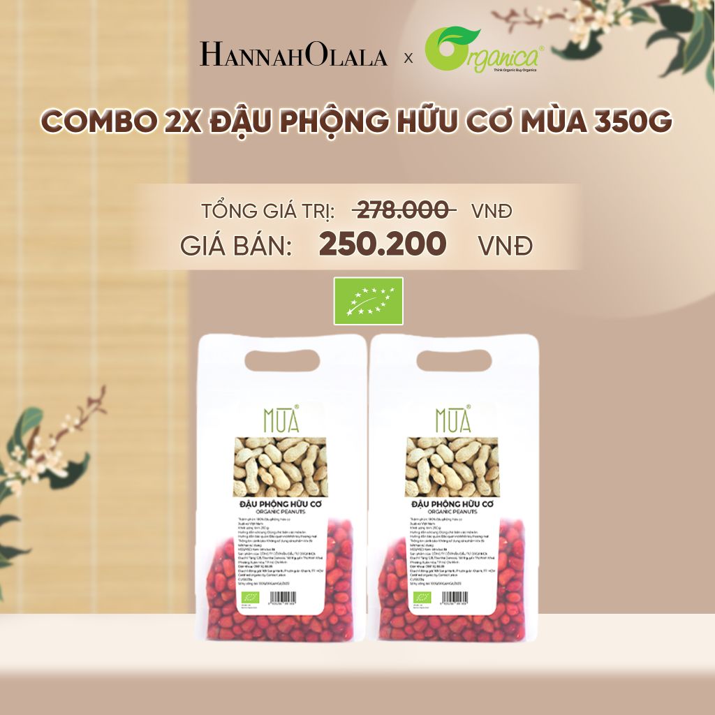  ĐẬU PHỘNG HỮU CƠ MÙA 350G - A1488 