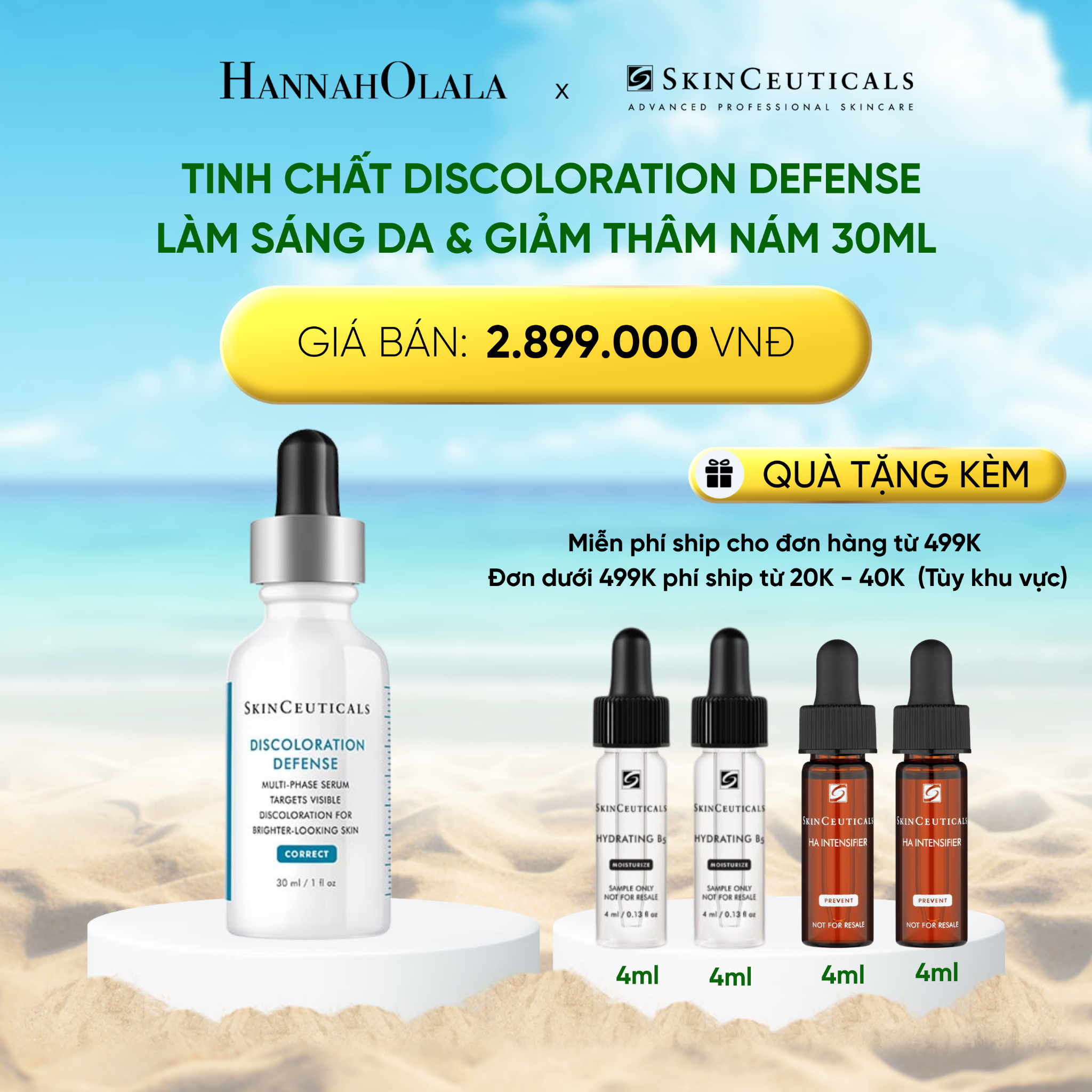 A423_deal 3: tinh chất discoloration defense giúp làm sáng da & giảm thâm nám 30ml