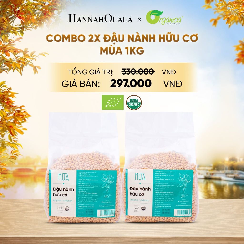  ĐẬU NÀNH HỮU CƠ MÙA 1KG - E7 