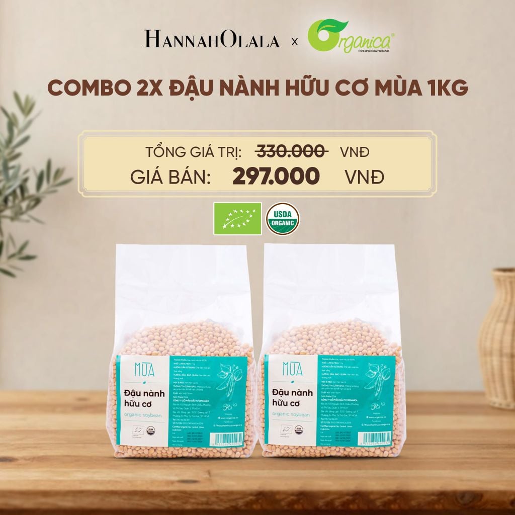  ĐẬU NÀNH HỮU CƠ MÙA 1KG - D293 
