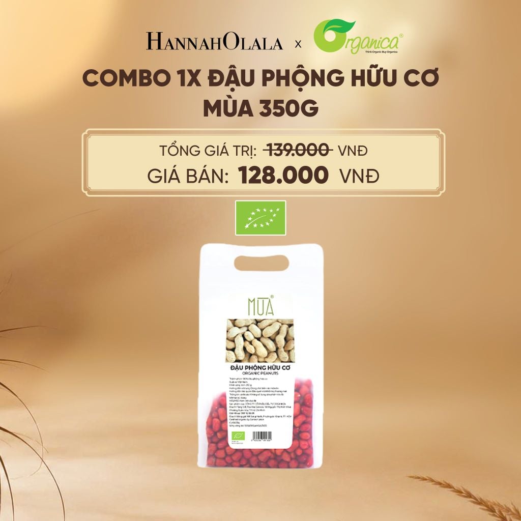  ĐẬU PHỘNG HỮU CƠ MÙA 350G - DEAL 3 - E111 