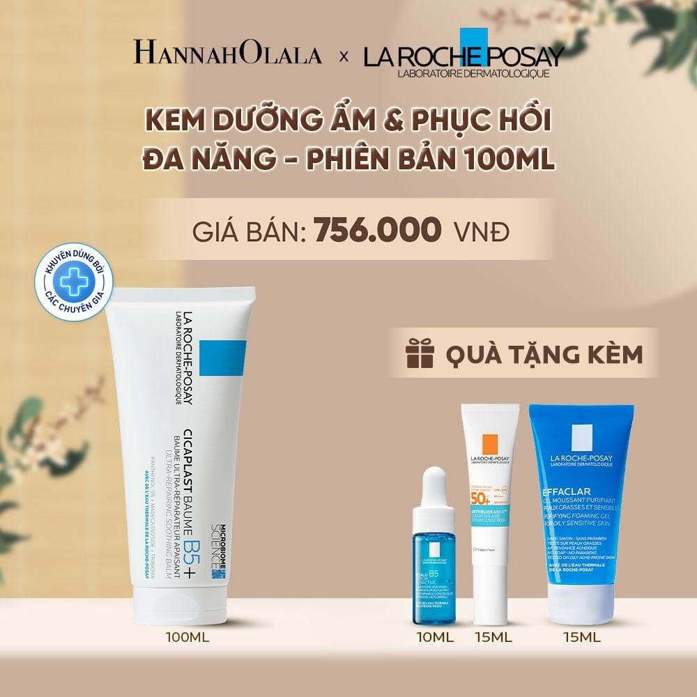  KEM DƯỠNG ẨM & PHỤC HỒI ĐA NĂNG LA ROCHE-POSAY CICAPLAST BAUME B5+ GIÚP PHỤC HỒI DA SAU 1 LẦN SỬ DỤNG - PHIÊN BẢN 100ML - A927 