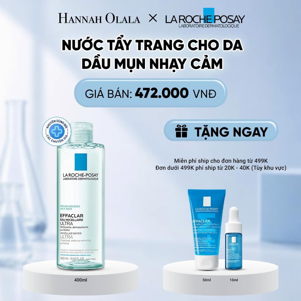  NƯỚC TẨY TRANG CHO DA DẦU MỤN NHẠY CẢM EFFACLAR MICELLAR 400ML DEAL 3: 