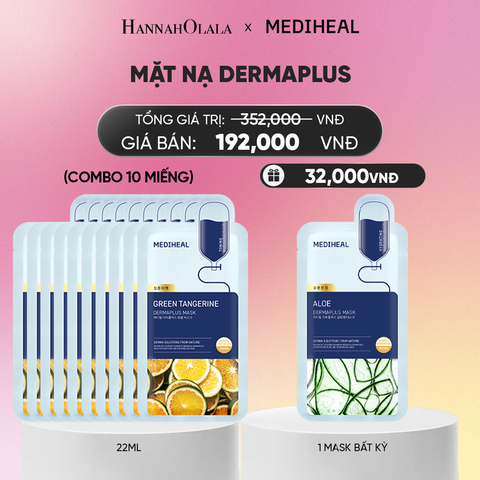  MEDIHEAL MẶT NẠ DERMAPLUS MASK 22ML (COMBO 10 MIẾNG) BẤT KỲ_A1114 