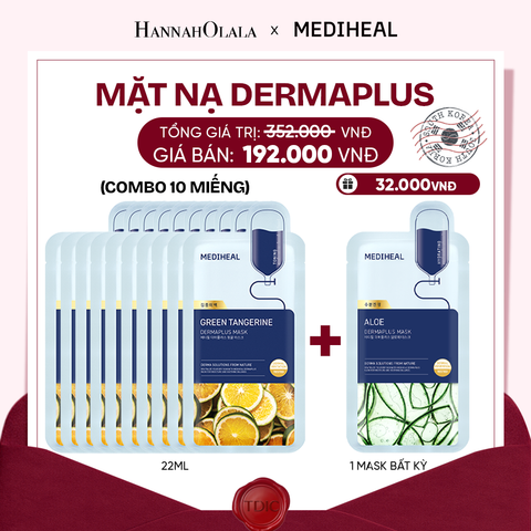 MEDIHEAL MẶT NẠ DERMAPLUS MASK 22ML (COMBO 10 MIẾNG) BẤT KỲ_M106 