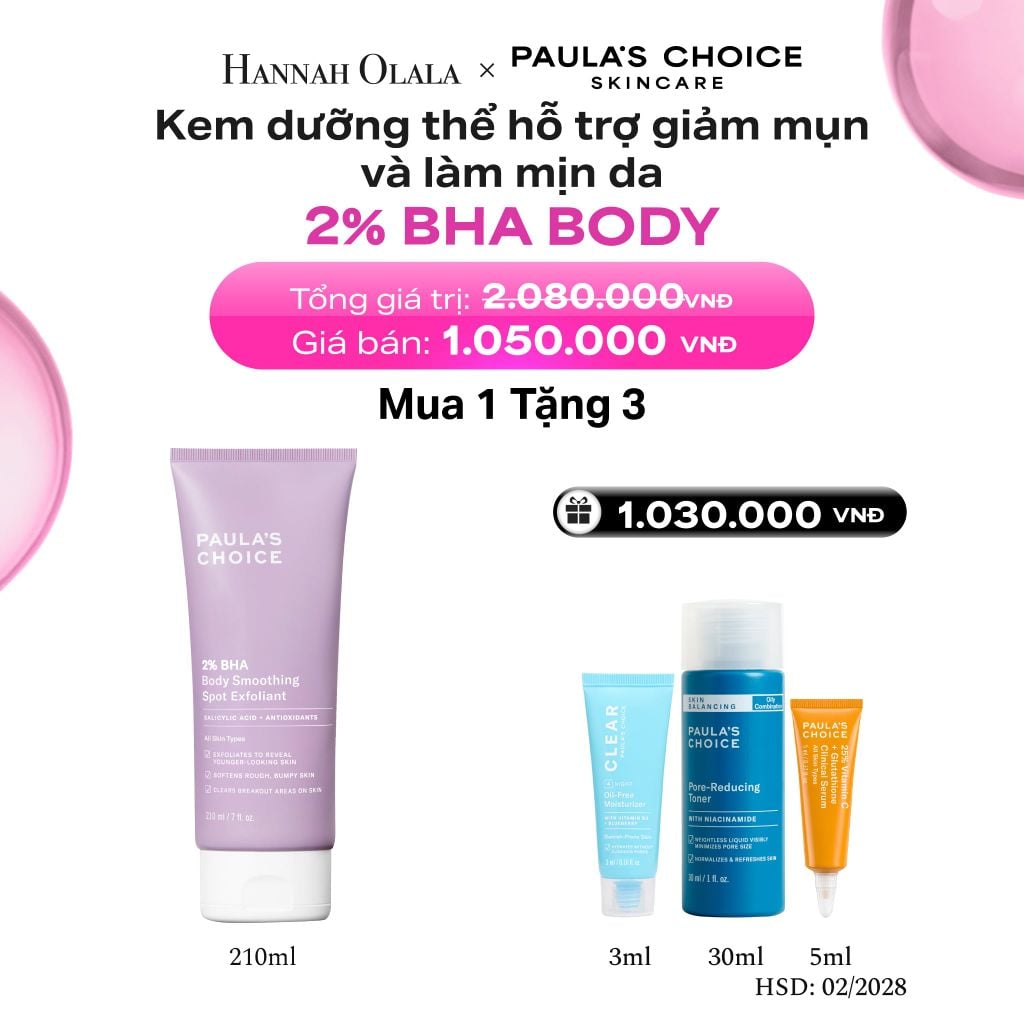  KEM DƯỠNG THỂ GIÚP LOẠI BỎ TẾ BÀO DA CHẾT VÀ MỀM MỊN DA 2% BHA 210ML - DEAL 3 - B15 