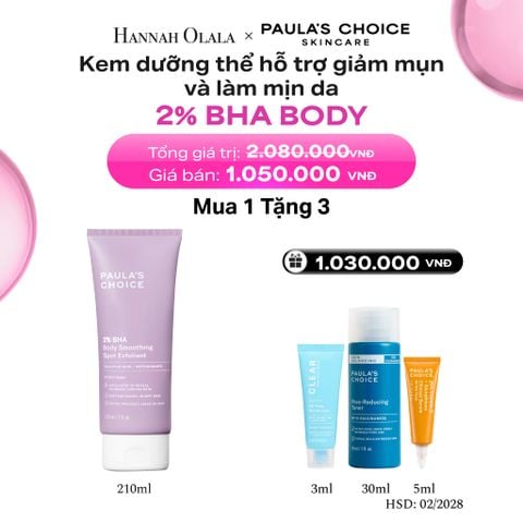  KEM DƯỠNG THỂ GIÚP LOẠI BỎ TẾ BÀO DA CHẾT VÀ MỀM MỊN DA 2% BHA 210ML - DEAL 3 - B15 
