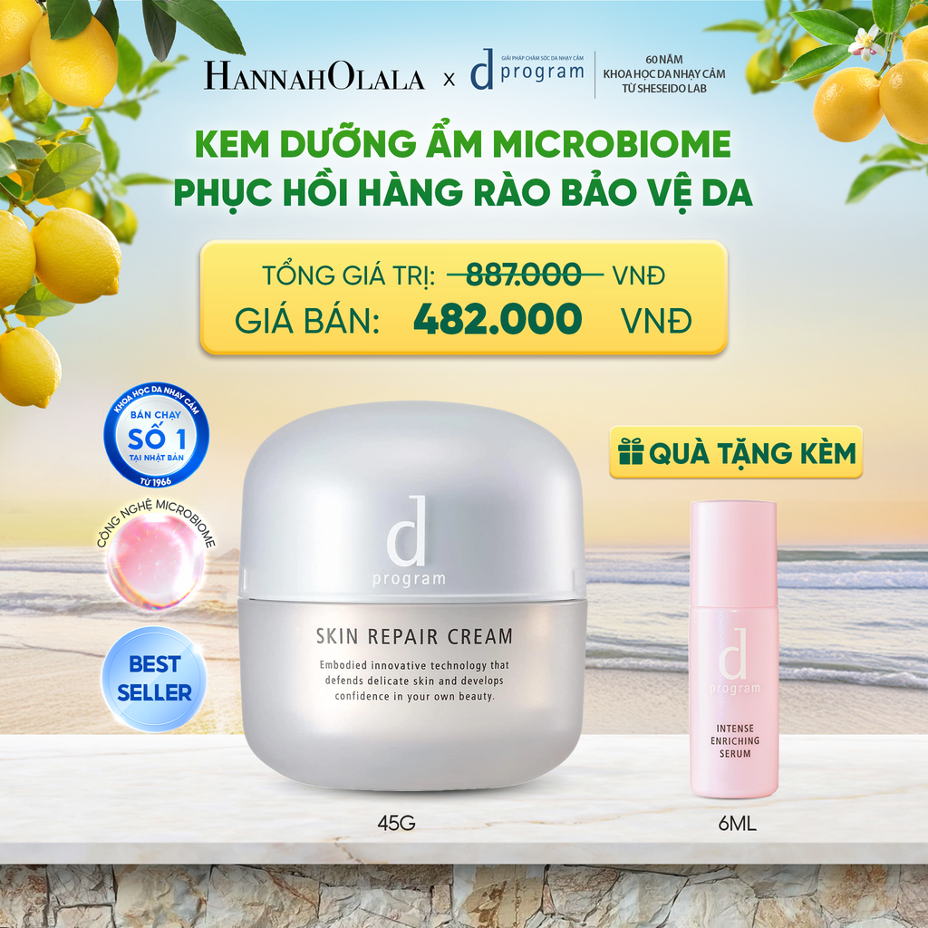  KEM DƯỠNG ẨM VÀ PHỤC HỒI DA D PROGRAM SKIN REPAIR CREAM 45G - DEAL 3 