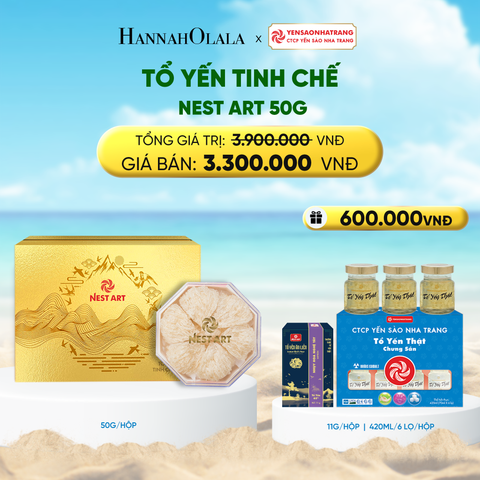  DEAL 3: TỔ YẾN TINH CHẾ NEST ART 50G 