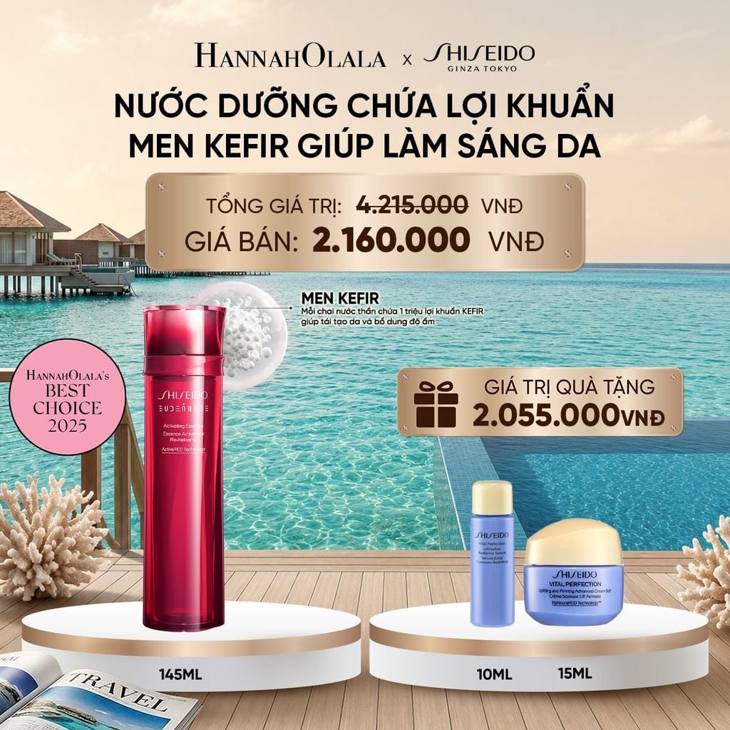  NƯỚC THẦN ĐỎ SHISEIDO EUDERMINE ACTIVATING ESSENCE 145ML - DEAL 3 