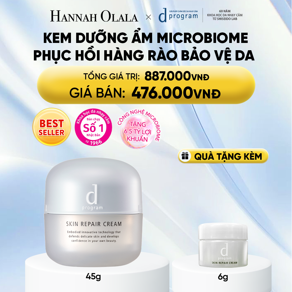 KEM DƯỠNG ẨM VÀ PHỤC HỒI DA D PROGRAM SKIN REPAIR CREAM 45G - DEAL 3 
