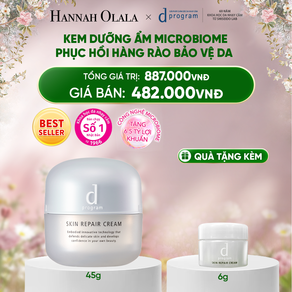  DEAL 3: KEM DƯỠNG ẨM VÀ PHỤC HỒI DA D PROGRAM SKIN REPAIR CREAM 45G 
