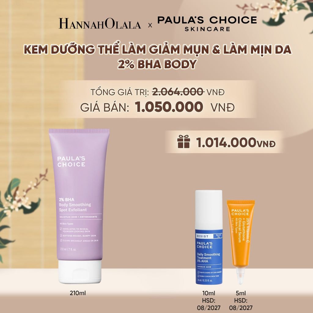  KEM DƯỠNG THỂ GIÚP LOẠI BỎ TẾ BÀO DA CHẾT VÀ MỀM MỊN DA 2% BHA 210ML - DEAL 3 - A1857 
