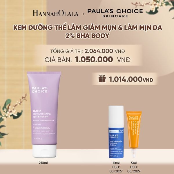  KEM DƯỠNG THỂ GIÚP LOẠI BỎ TẾ BÀO DA CHẾT VÀ MỀM MỊN DA 2% BHA 210ML - DEAL 3 - A1857 