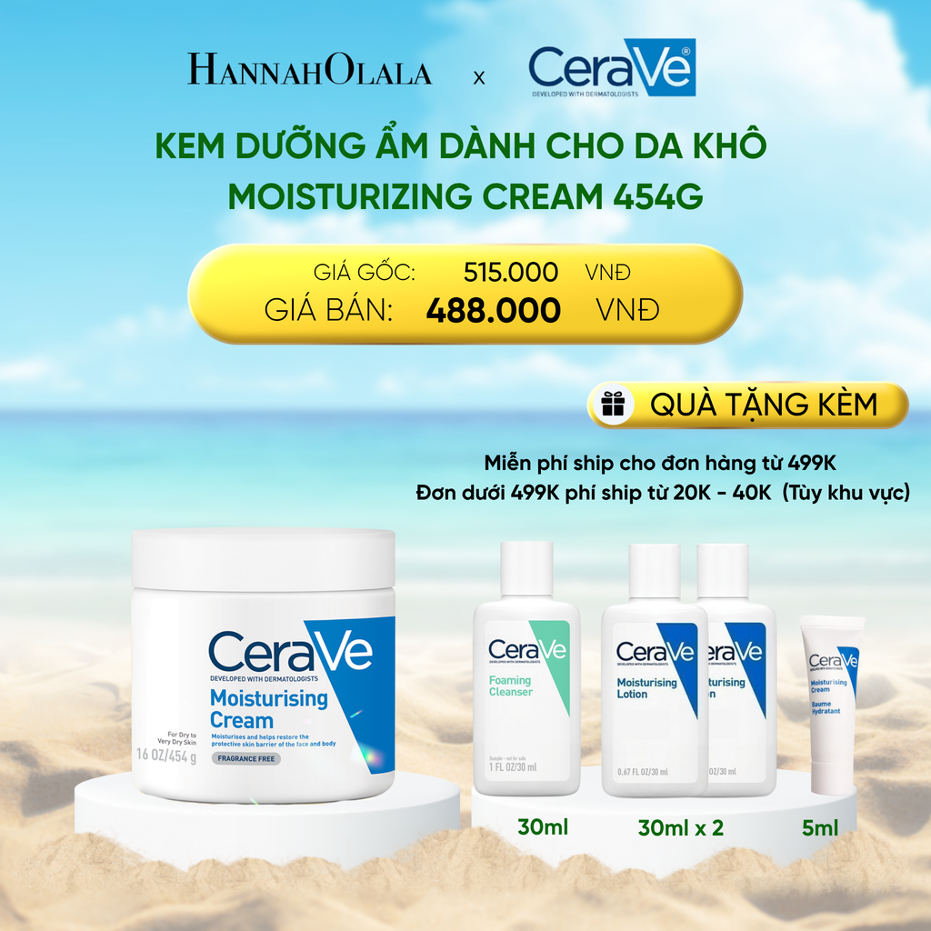  DEAL 7: KEM DƯỠNG ẨM DÀNH CHO DA KHÔ MOISTURIZING CREAM 454G 