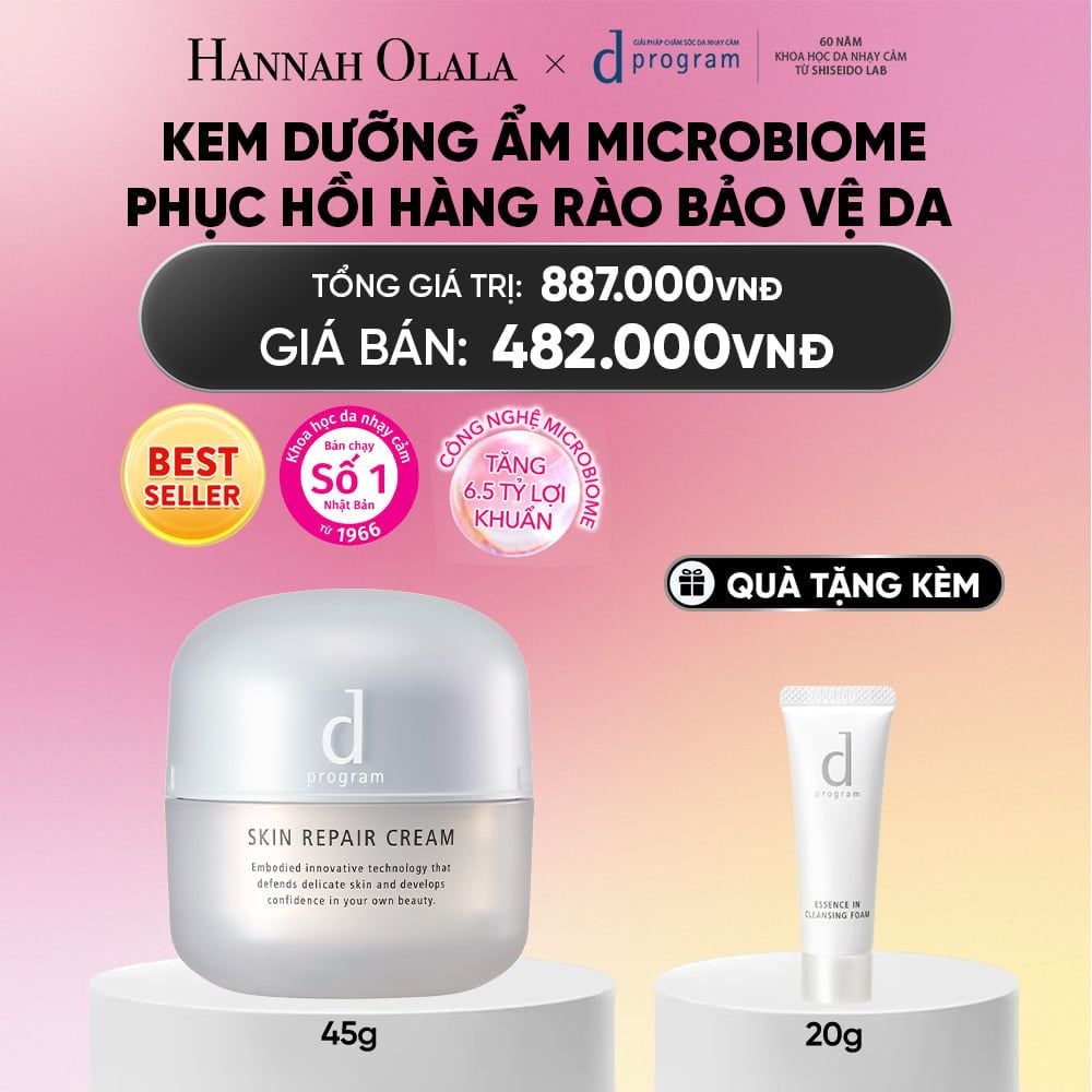  KEM DƯỠNG ẨM VÀ PHỤC HỒI DA D PROGRAM SKIN REPAIR CREAM 45G - DEAL 3_A1723 