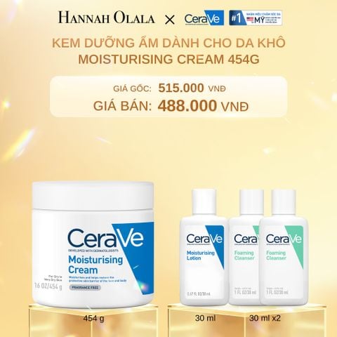  DEAL 3: KEM DƯỠNG ẨM DÀNH CHO DA KHÔ MOISTURIZING CREAM 454G 