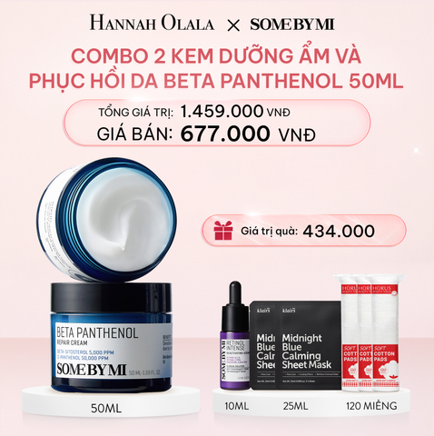  E375_DEAL 3: COMBO 02 KEM DƯỠNG ẨM VÀ PHỤC HỒI DA SOME BY MI BETA PANTHENOL 50ML 