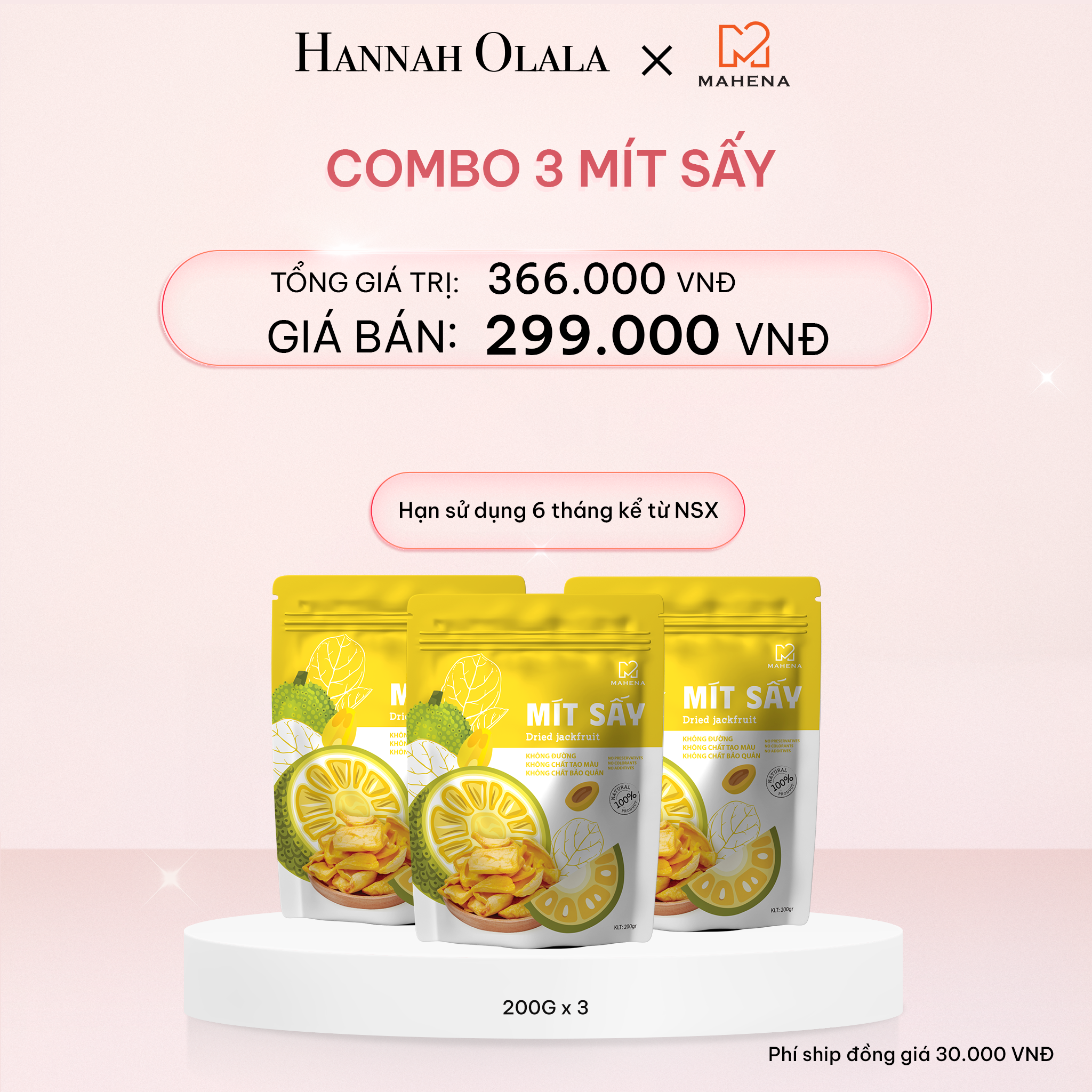 E1022_DEAL 3: COMBO 3 MÍT SẤY 200G 