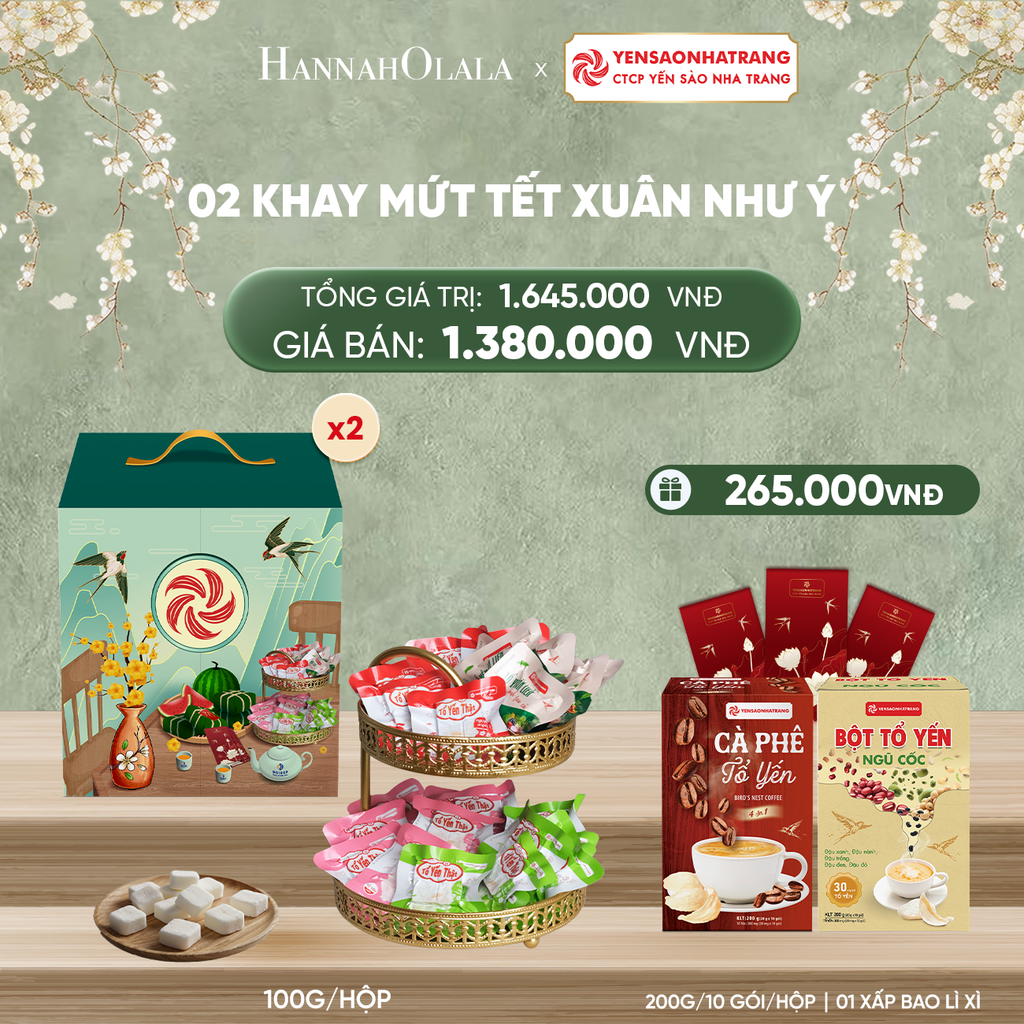  DEAL 3: 02 KHAY MỨT TẾT - XUÂN NHƯ Ý 