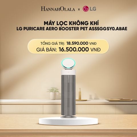  DEAL 3: MÁY LỌC KHÔNG KHÍ LG PURICARE AERO BOOSTER PET AS55GGSY0.ABAE 