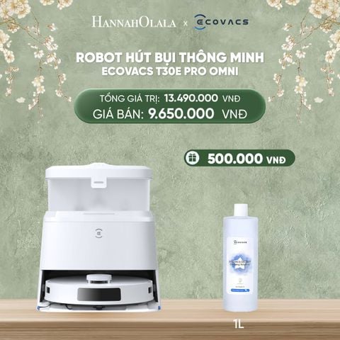  DEAL 3: ROBOT HÚT BỤI THÔNG MINH ECOVACS T30E PRO OMNI 