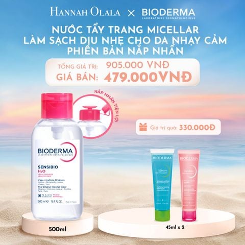  C650_DEAL 3: NƯỚC TẨY TRANG MICELLAR LÀM SẠCH DỊU NHẸ CHO DA NHẠY CẢM - PHIÊN BẢN NẮP NHẤN 