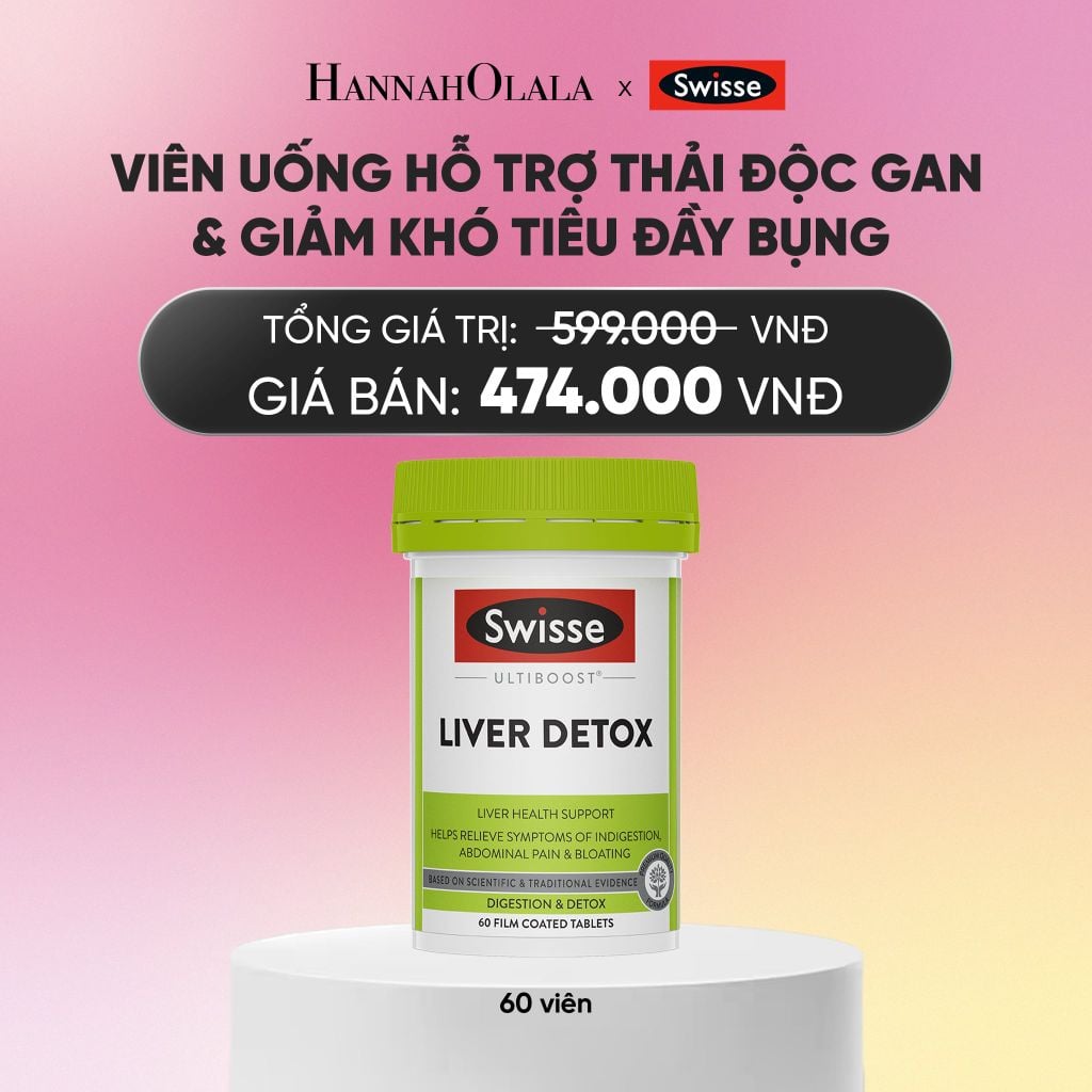  VIÊN UỐNG HỖ TRỢ THẢI ĐỘC GAN & GIẢM KHÓ TIÊU ĐẦY BỤNG SWISSE ULTIBOOST LIVER DETOX (60 VIÊN)_A400 