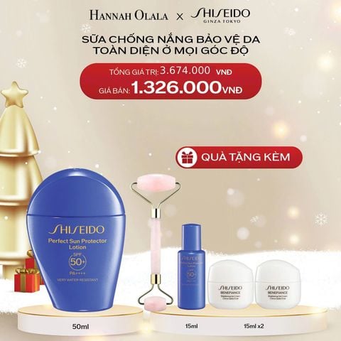  A1412_DEAL 3: SỮA CHỐNG NẮNG DƯỠNG DA SHISEIDO GSC PERFECT SUN PROTECTOR LOTION SPF50+ 50ML 