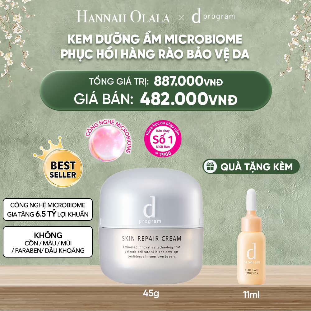  DEAL 3: KEM DƯỠNG ẨM VÀ PHỤC HỒI DA D PROGRAM SKIN REPAIR CREAM 45G 