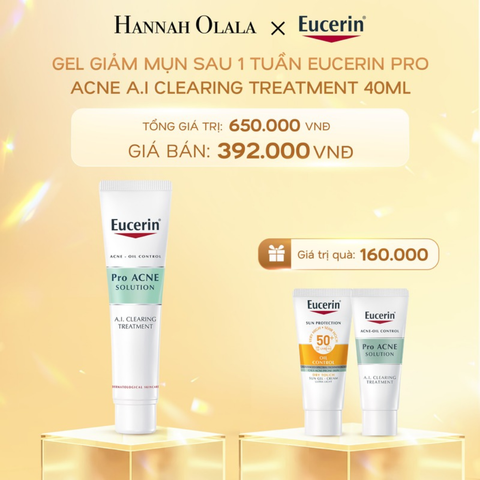  C815_DEAL 3: GEL GIẢM MỤN SAU 1 TUẦN EUCERIN PRO ACNE A.I CLEARING TREATMENT 40ML 