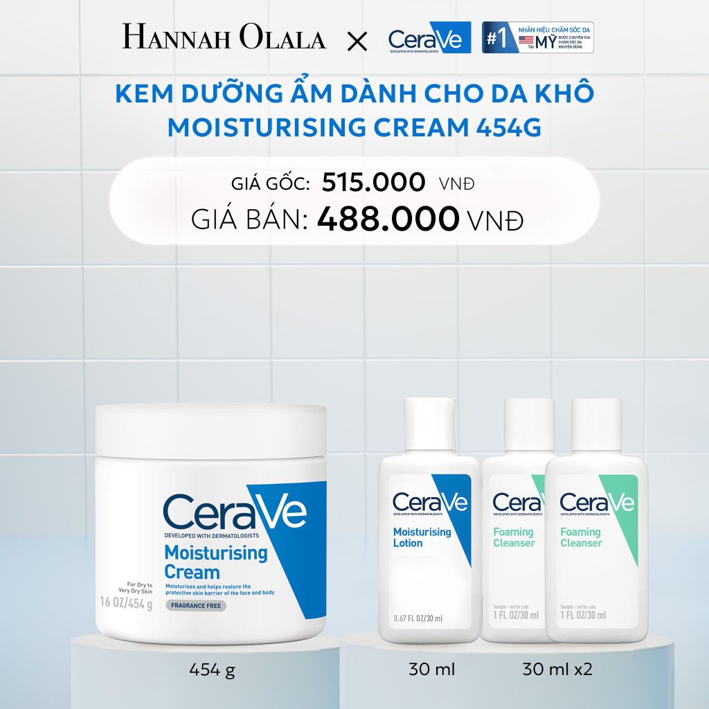  C3_DEAL 3: KEM DƯỠNG ẨM DÀNH CHO DA KHÔ MOISTURIZING CREAM 454G 