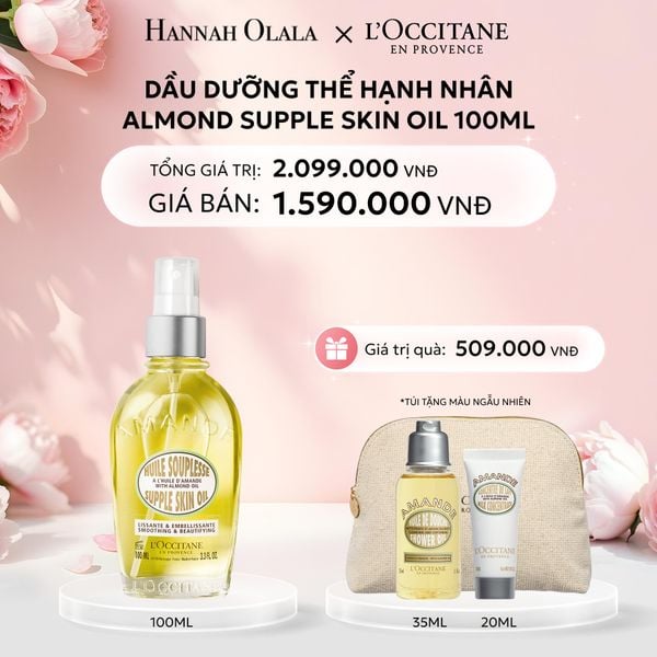  E457: DEAL 3: DẦU DƯỠNG THỂ HẠNH NHÂN LOCCITANE 100ML 
