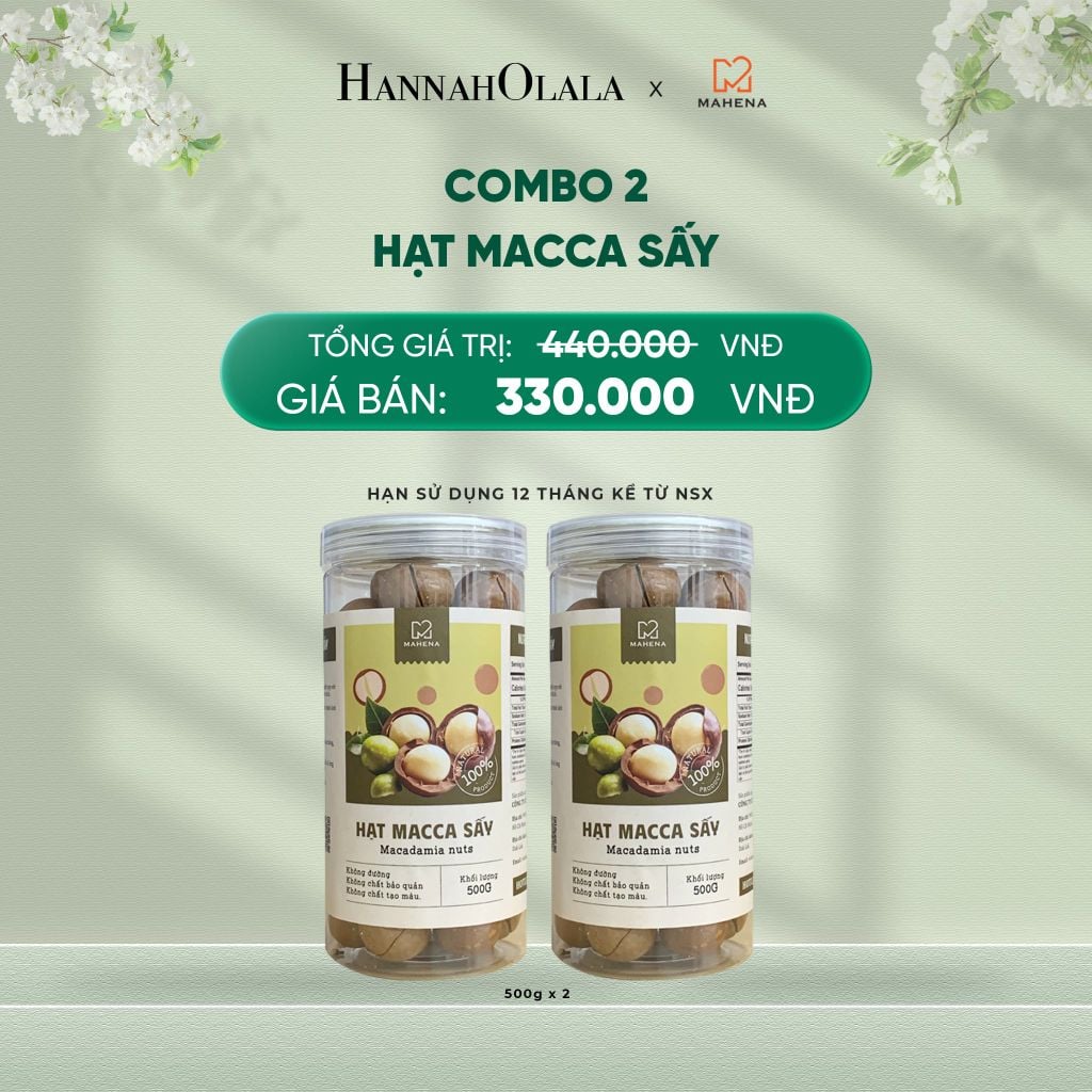  DEAL 4: COMBO 2 MACCA SẤY 500G 